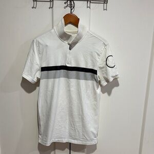 1/4 Zip Polo - CK stripe